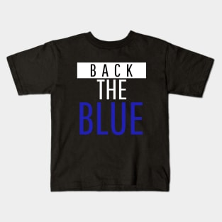 Back the Blue - Support Police Kids T-Shirt